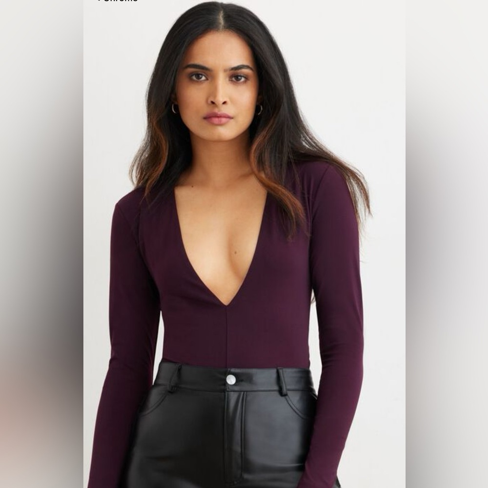 💙 Women's Long Sleeve Bodysuit - Black
